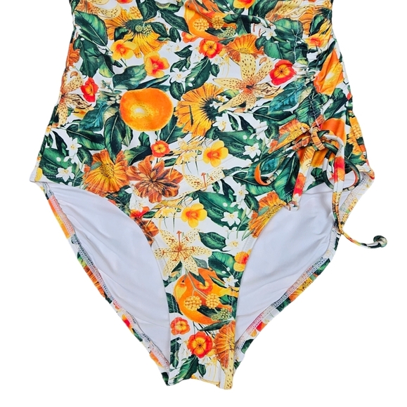 Nip Tuck Swim Joanne Citrus Blend Tummy Control Wrap One-Piece Swimsuit Size 4 - Picture 6 of 14